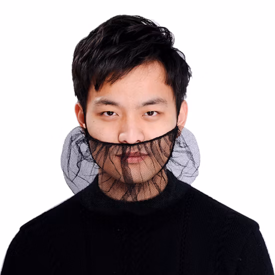 Single Loop Breathable Disposable Nonwoven Beard Cover