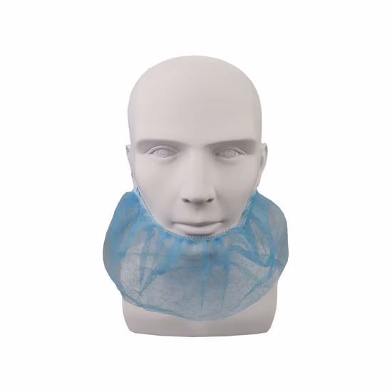Couverture jetable de vente directe d'usine couverture non tissée de barbe de pp couverture de barbe de visage