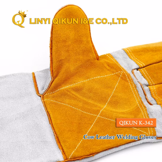 Full Cow Leather Working Safety Labor Protect Industrial Gloves