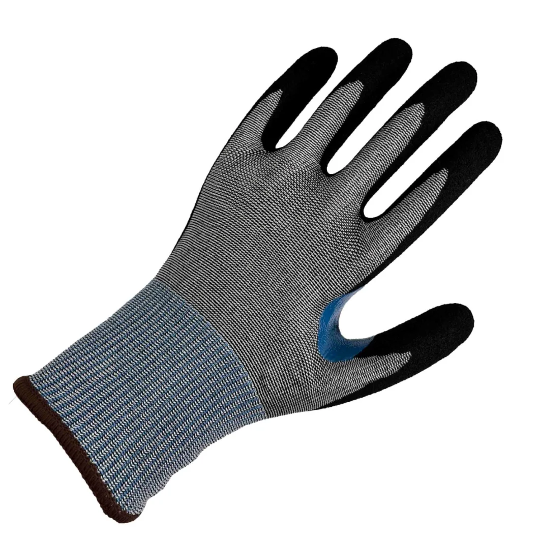 Nmsafety A4 13G Cut-Resistant Work Glove with Micro Foam Nitrile Coating on Palm