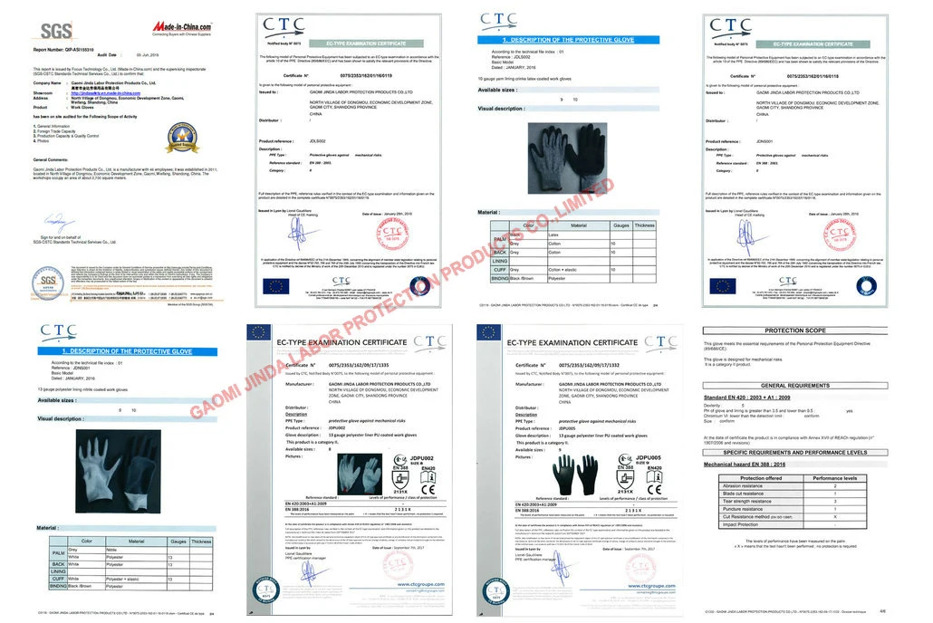 Latex Foam Coated Working Gloves (LH314)