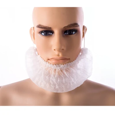 Couverture de barbe de retenue de barbe en polypropylène jetable pour l'industrie alimentaire
