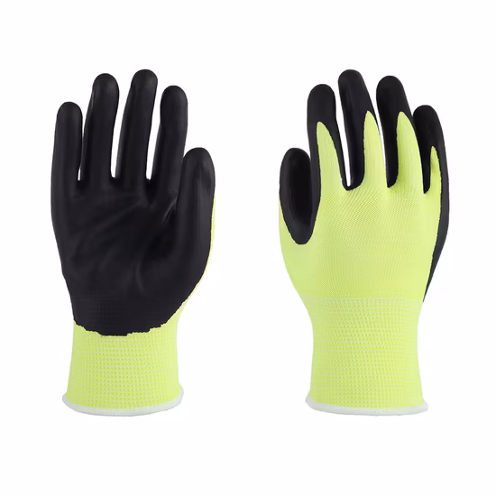 Gant de travail écologique avec trempage en mousse de nitrile respirant certifié CE (N1705)