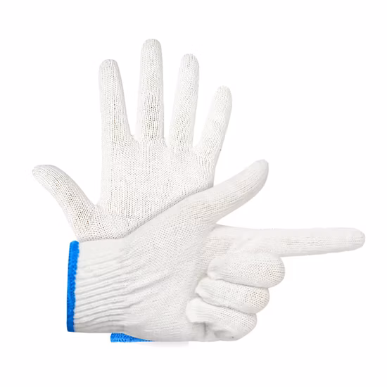 La Chine en gros 10/7gauge sécurité/gant de travail industriel/main de travail Guantes Gants tricotés en coton blanc