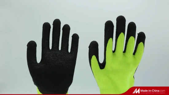 Produits de sécurité Gants de travail et de travail industriels enduits de latex